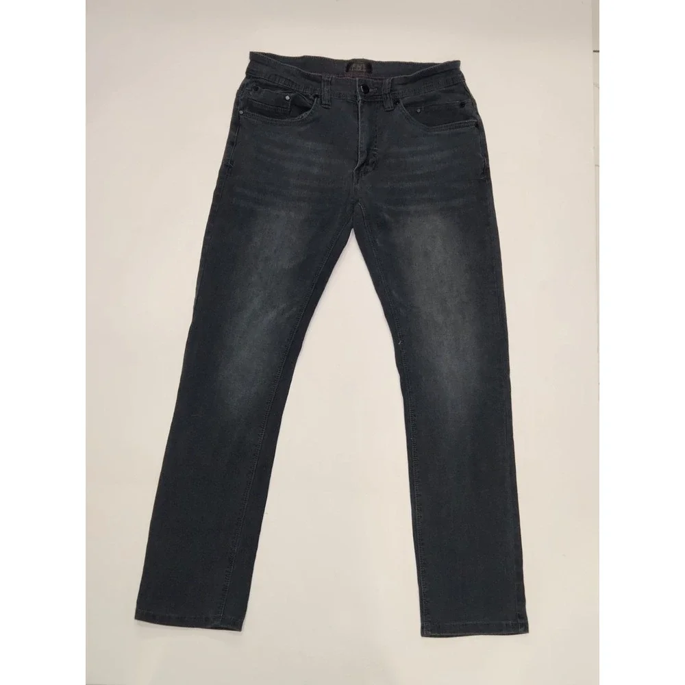 Steve's Jeans Men's 30x30 Dark Wash Stretch Denim Straight Leg Cotton Blend Pant